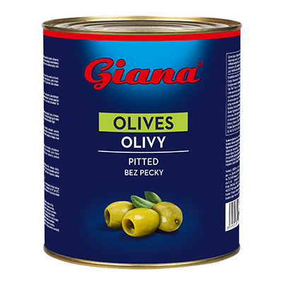 Zelené olivy bez pecky 3000g